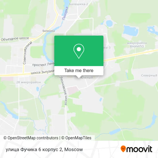 улица Фучика 6 корпус 2 map