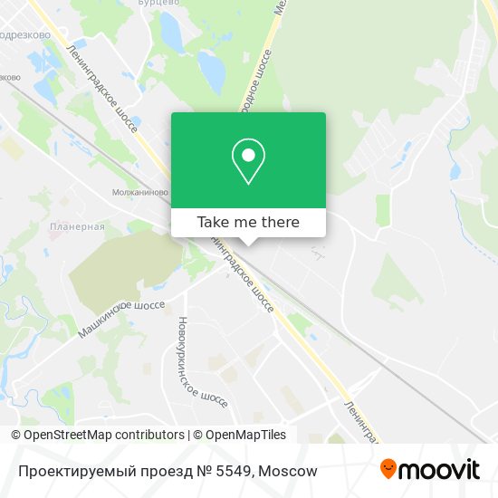 Проектируемый проезд № 5549 map