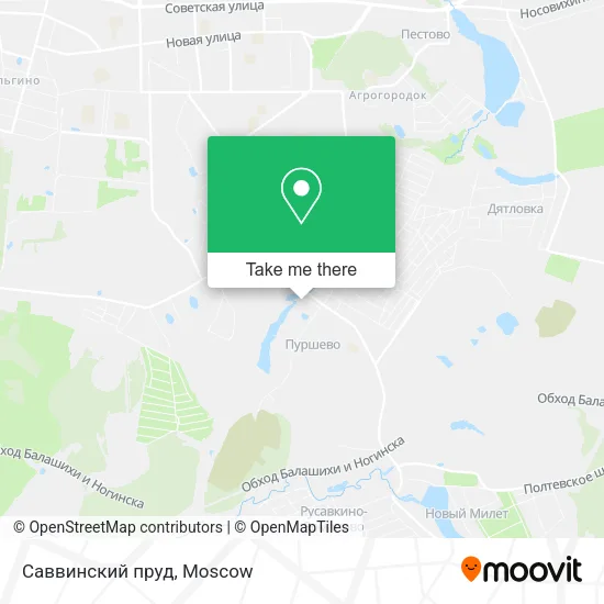 Саввинский пруд map