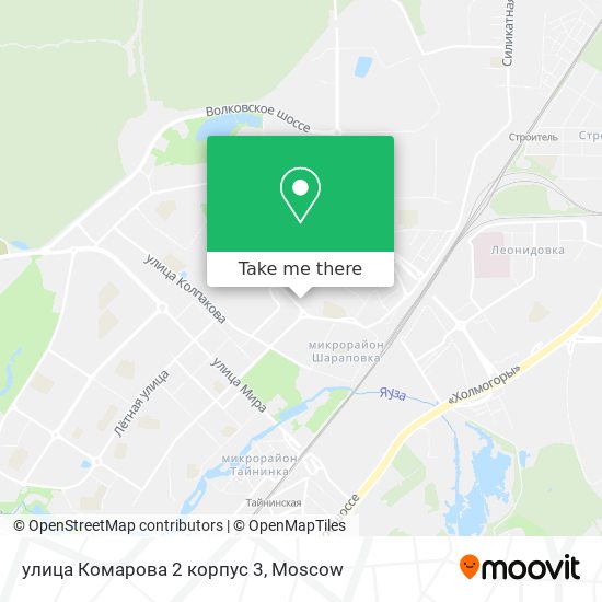 улица Комарова 2 корпус 3 map