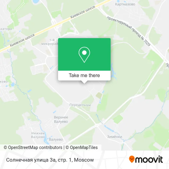 Солнечная улица 3а, стр. 1 map