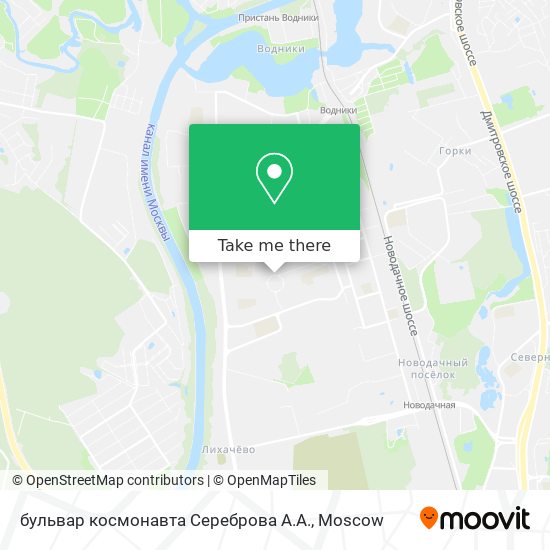 бульвар космонавта Сереброва А.А. map