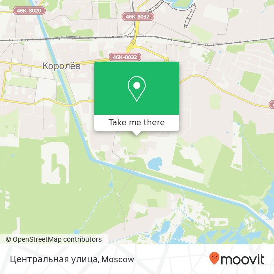 Центральная улица map