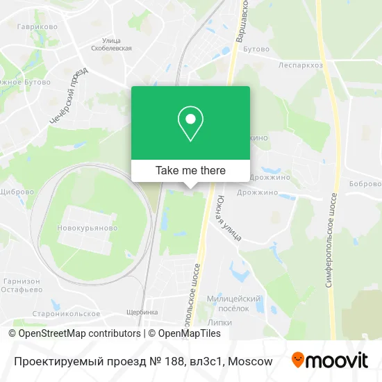 Проектируемый проезд № 188, вл3с1 map