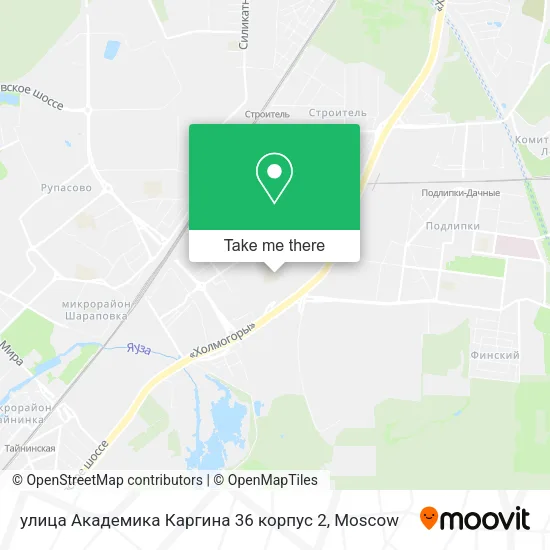 улица Академика Каргина 36 корпус 2 map
