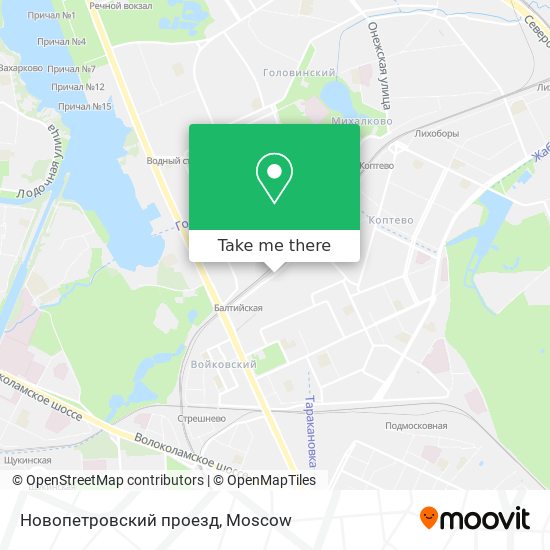 Новопетровский проезд map