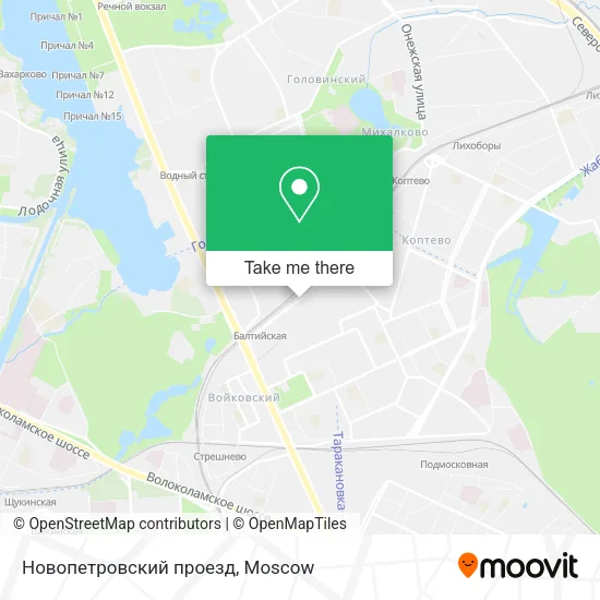 Новопетровский проезд map
