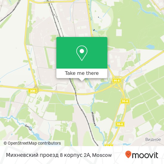 Михневский проезд 8 корпус 2А map