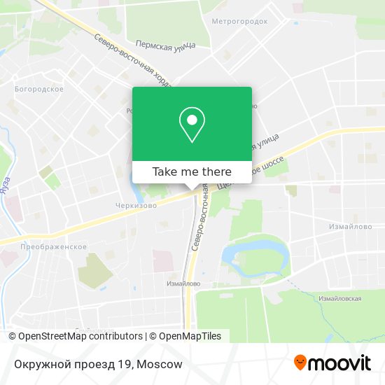 Окружной проезд 19 map