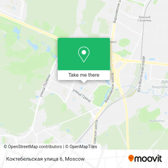 Коктебельская улица 6 map