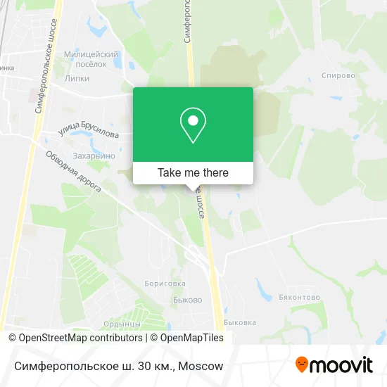 Симферопольское ш. 30 км. map