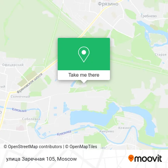 улица Заречная 105 map