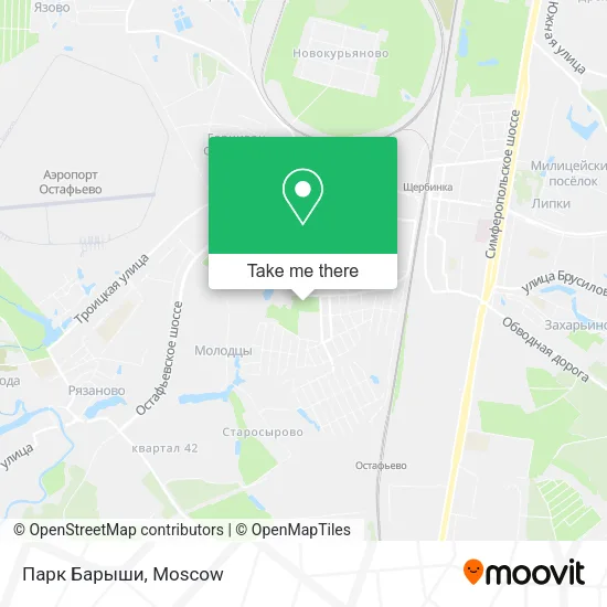 Парк Барыши map