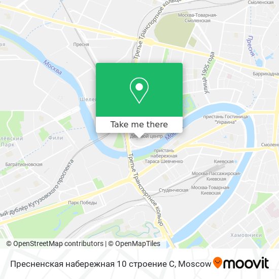 Пресненская набережная 10 строение С map
