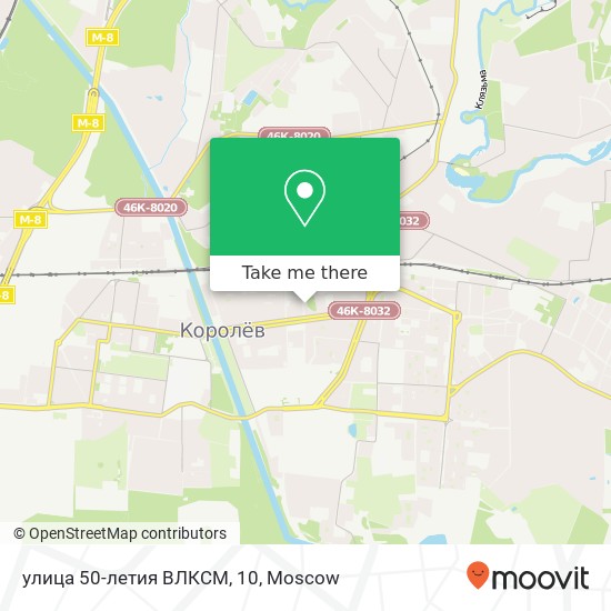 улица 50-летия ВЛКСМ, 10 map