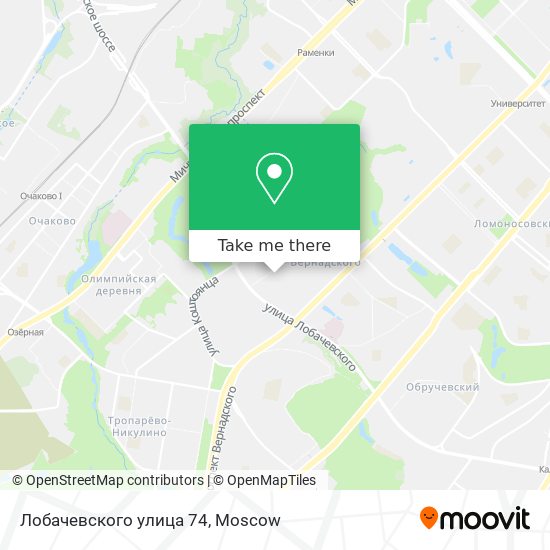 Лобачевского улица 74 map