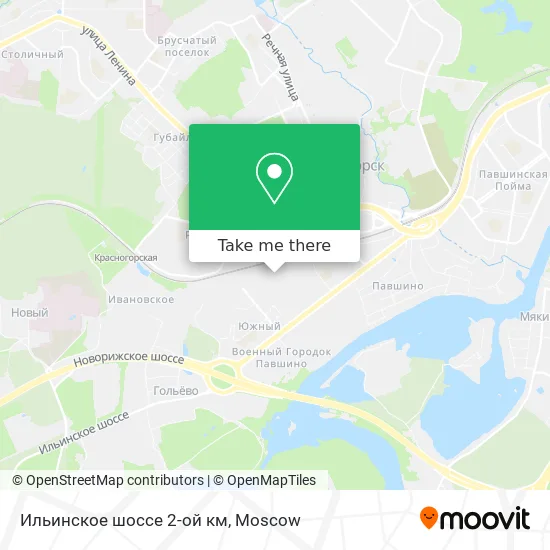 Ильинское шоссе 2-ой км map