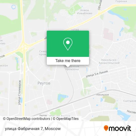 улица Фабричная 7 map