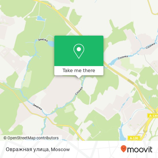 Овражная улица map