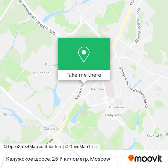 Калужское шоссе, 25-й километр map