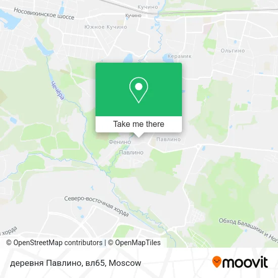 деревня Павлино, вл65 map