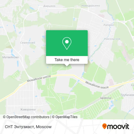 СНТ Энтузиаст map