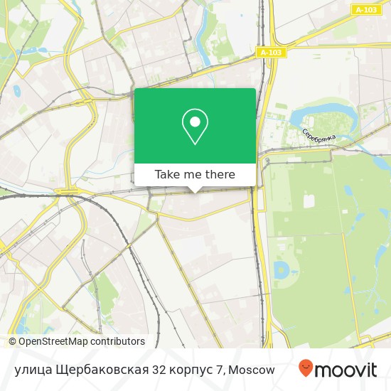 улица Щербаковская 32 корпус 7 map