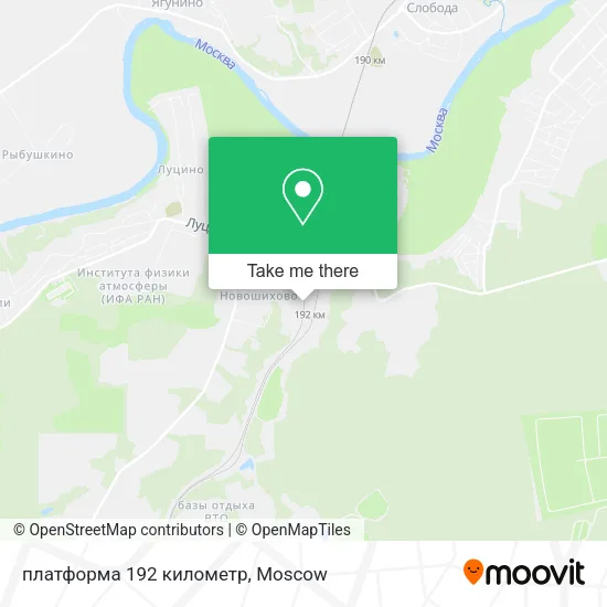 платформа 192 километр map
