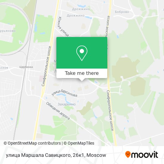 улица Маршала Савицкого, 26к1 map