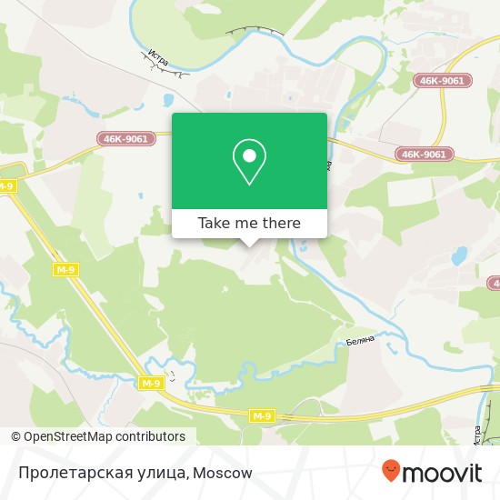 Пролетарская улица map