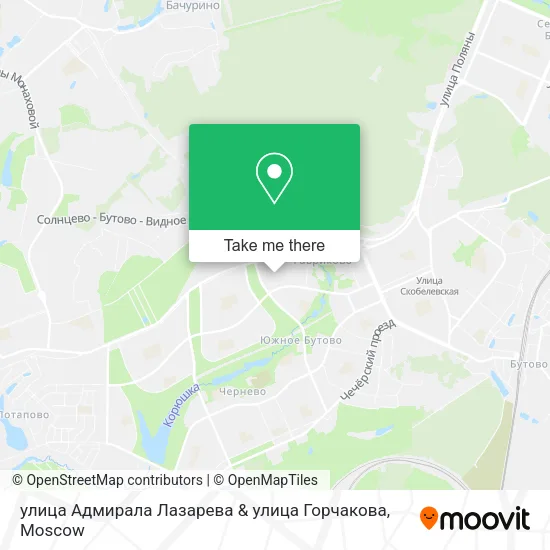 улица Адмирала Лазарева & улица Горчакова map