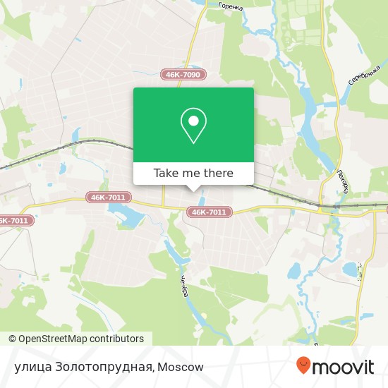 улица Золотопрудная map