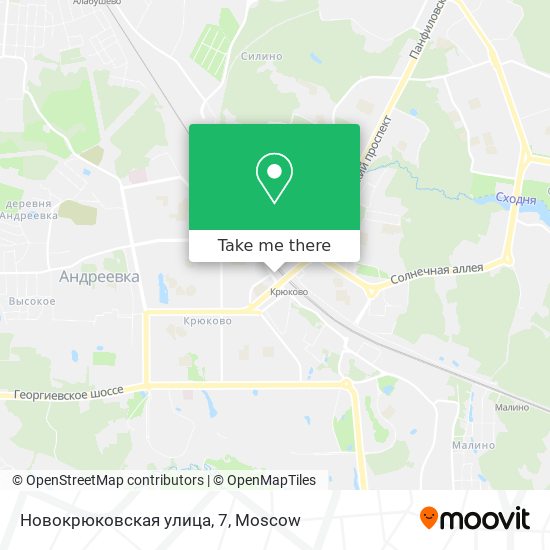 Новокрюковская улица, 7 map