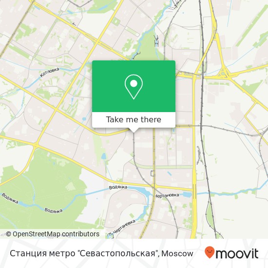 Станция метро "Севастопольская" map