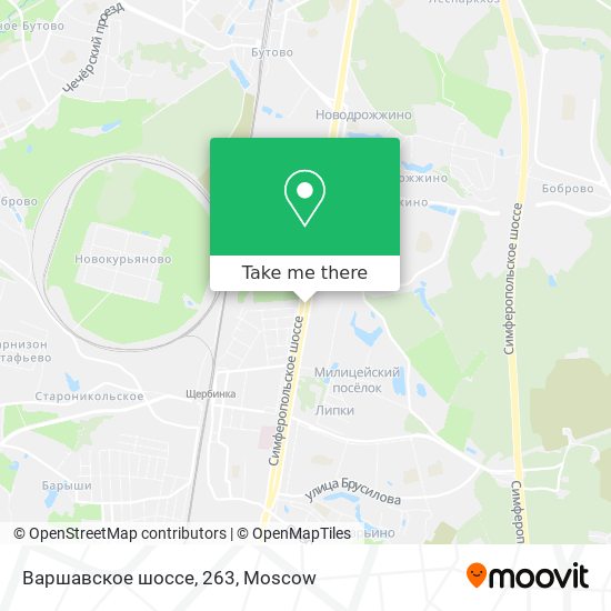 Варшавское шоссе, 263 map