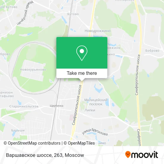Варшавское шоссе, 263 map