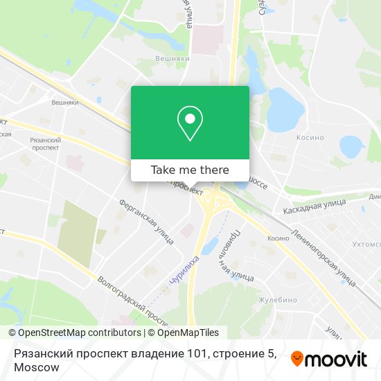 Рязанский проспект владение 101, строение 5 map