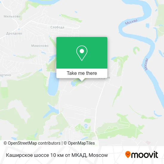 Каширское шоссе 10 км от МКАД map