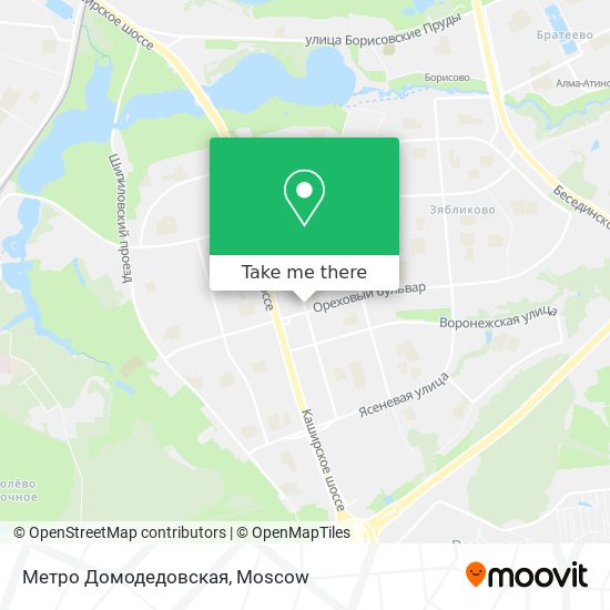 Метро Домодедовская map
