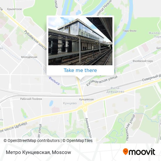 Метро Кунцевская map