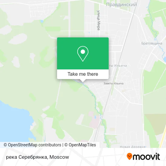 река Серебрянка map