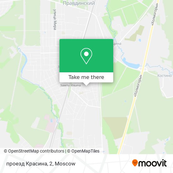 проезд Красина, 2 map