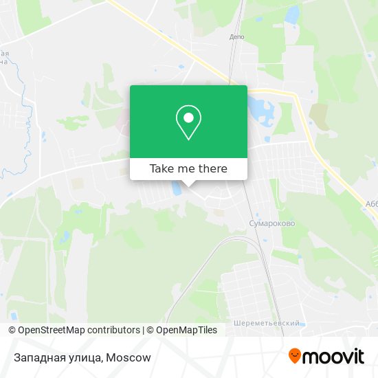 Западная улица map