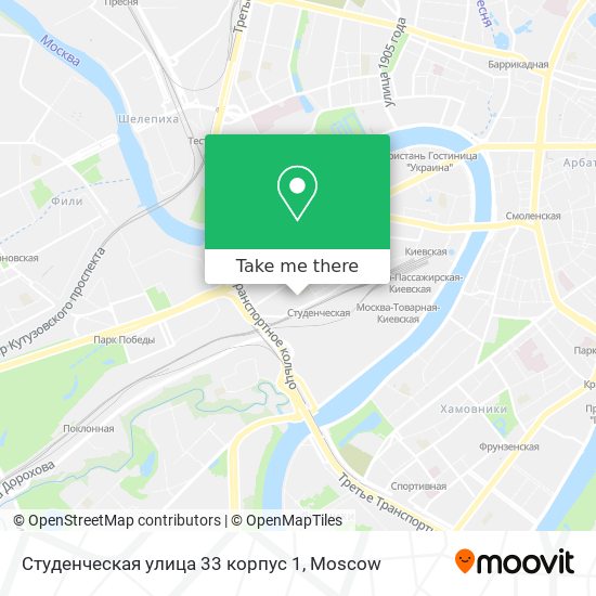 Студенческая улица 33 корпус 1 map