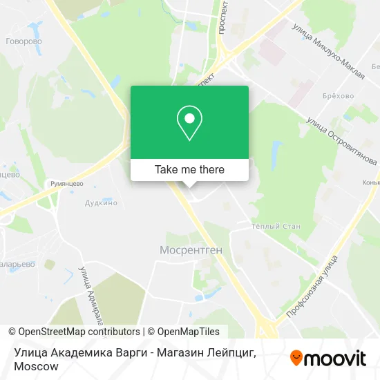 Улица Академика Варги - Магазин Лейпциг map