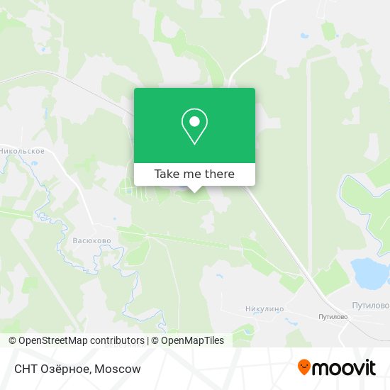 СНТ Озёрное map