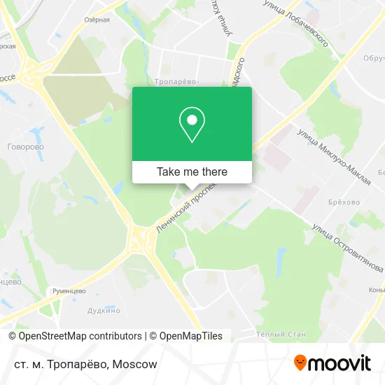 ст. м. Тропарёво map