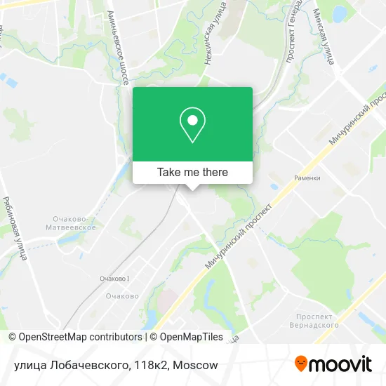 улица Лобачевского, 118к2 map