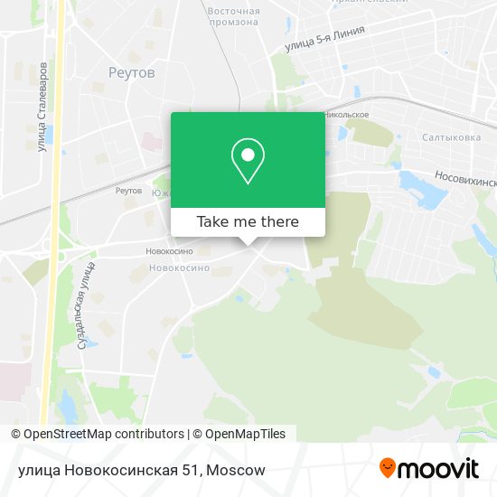 улица Новокосинская 51 map