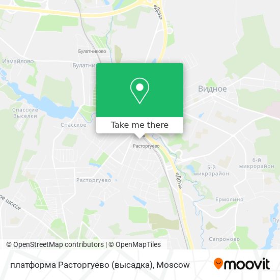 платформа Расторгуево (высадка) map